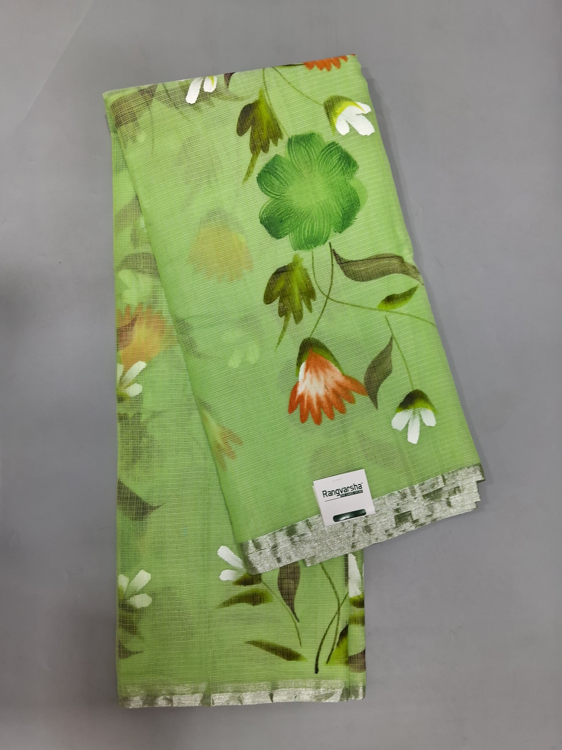 Leaf Green Kota Saree 