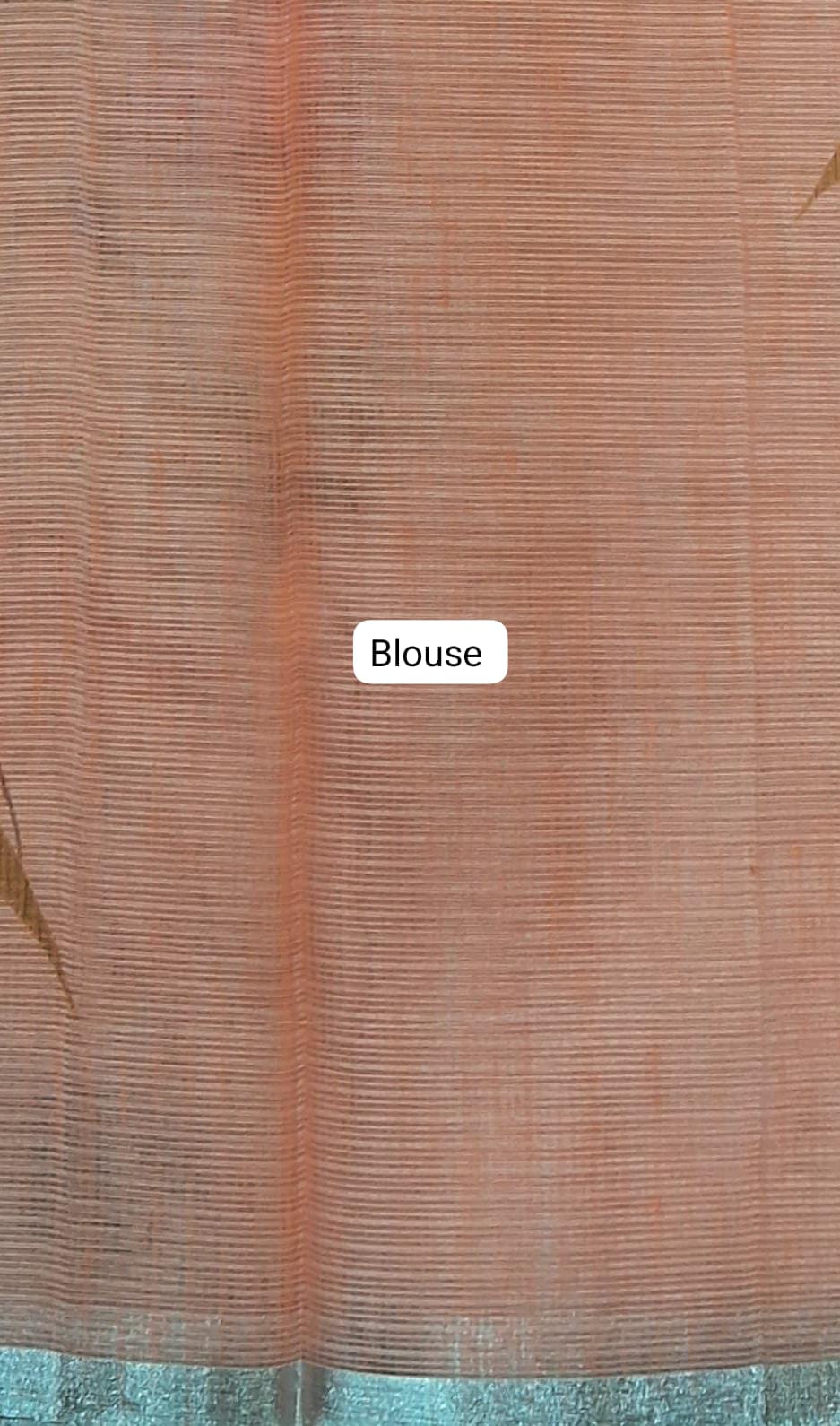 Orange Kota Saree Blouse