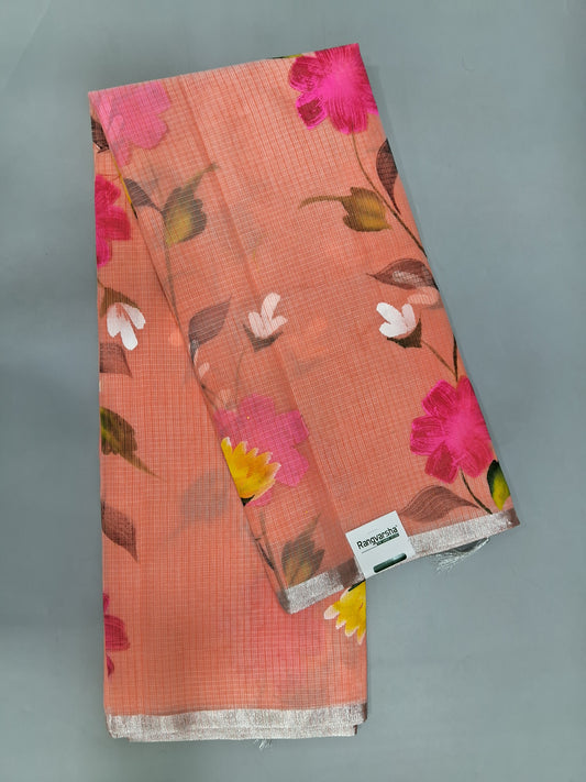 Peach Kota Saree 