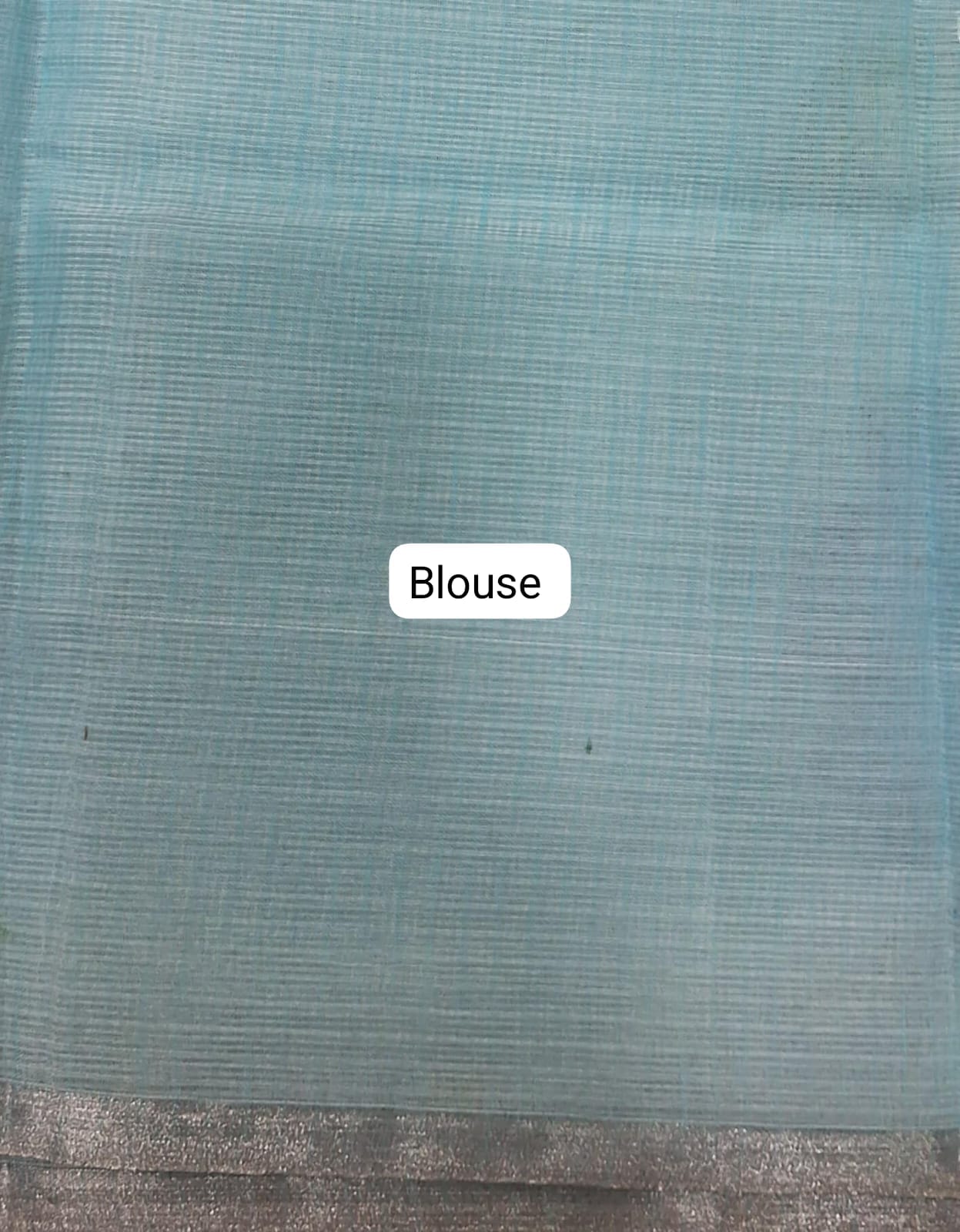 Sky Blue Kota Saree Blouse