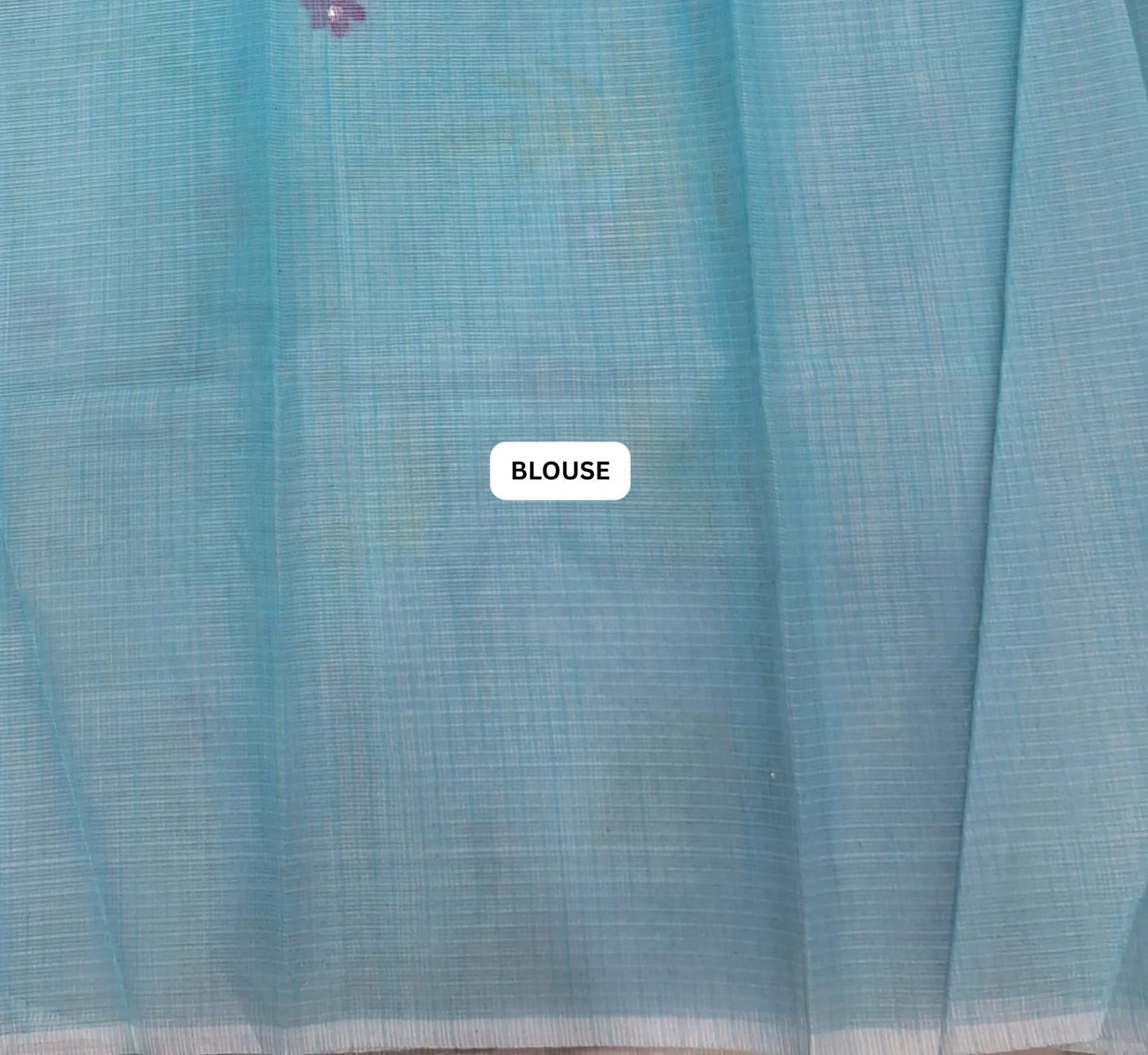 Classic floral Sky blue Kota Saree blouse