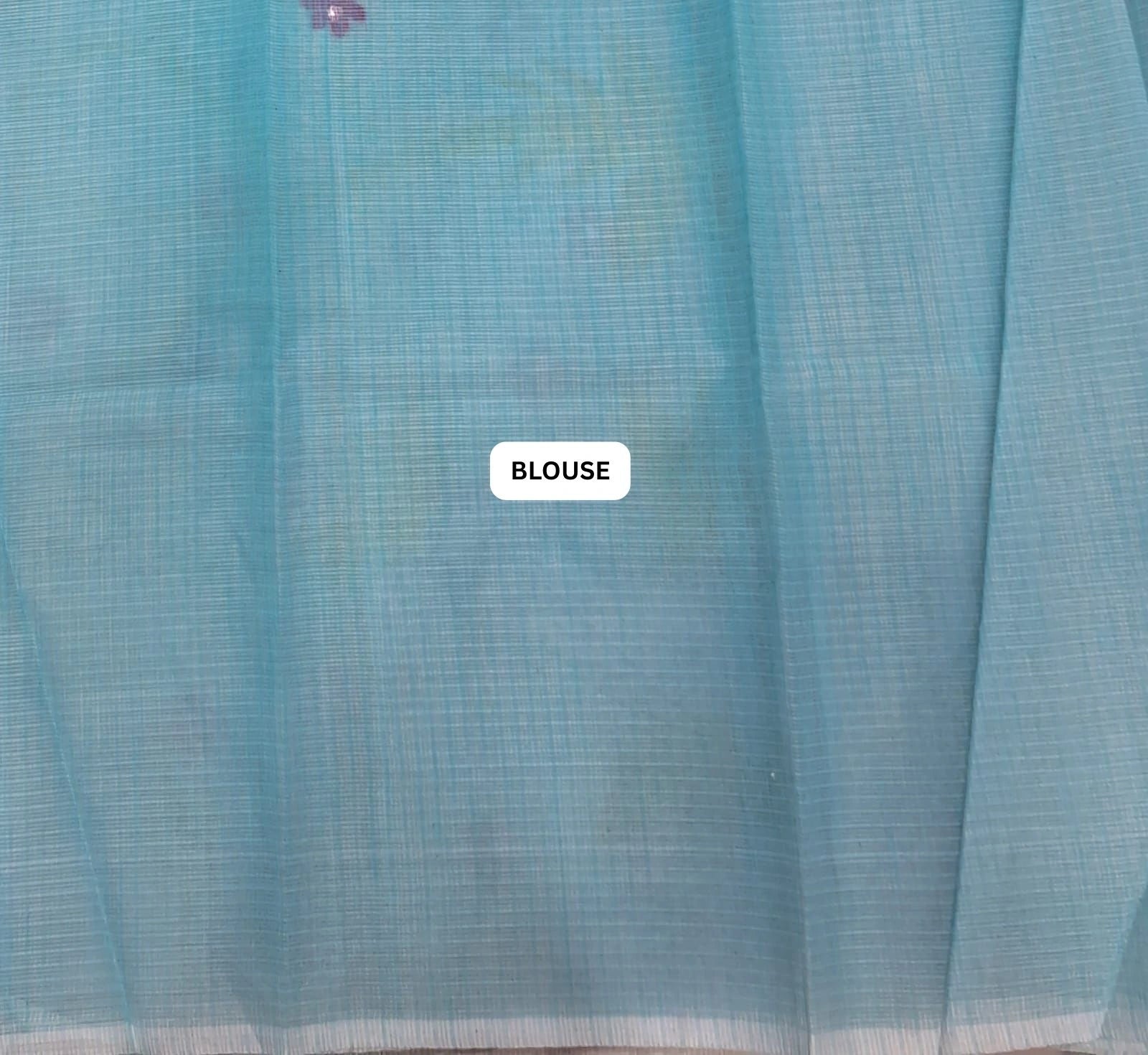 Classic floral Sky blue Kota Saree blouse