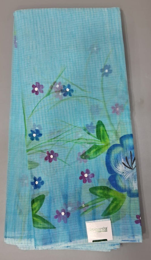 Sky blue Kota Saree 