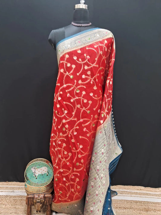 Classic Red Kota saree