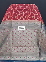 Classic Red Kota saree pallu