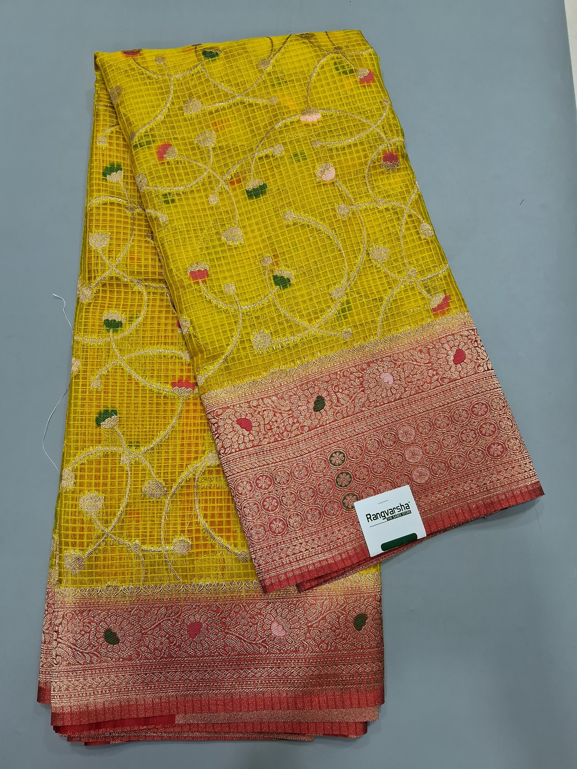 Yellow Kota Saree