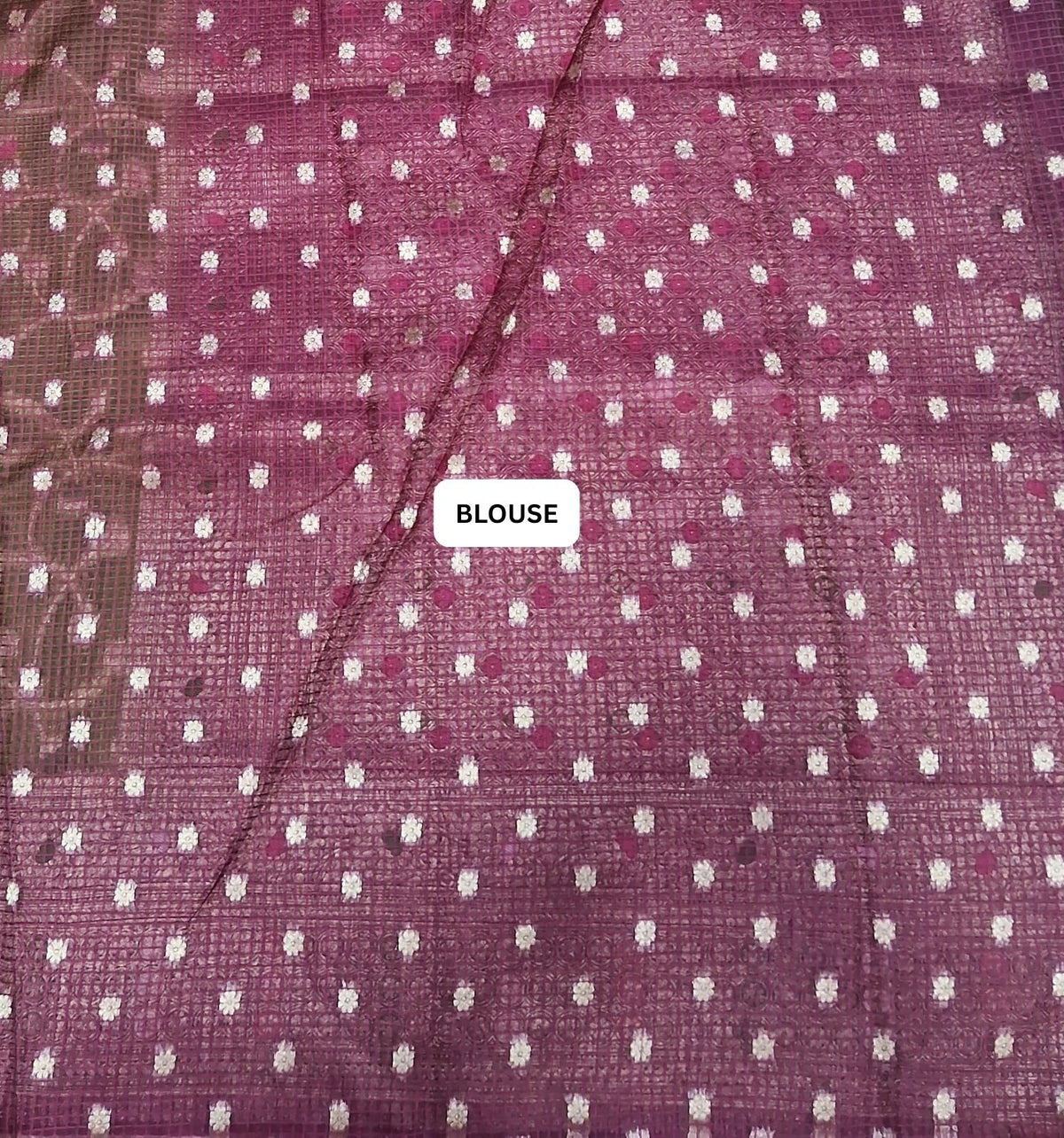 Beautiful Fresh Green Kota saree blouse