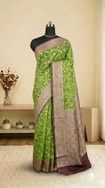 Beautiful Fresh Green Kota saree