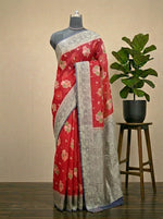 Beautiful Vibrant Red Kota saree