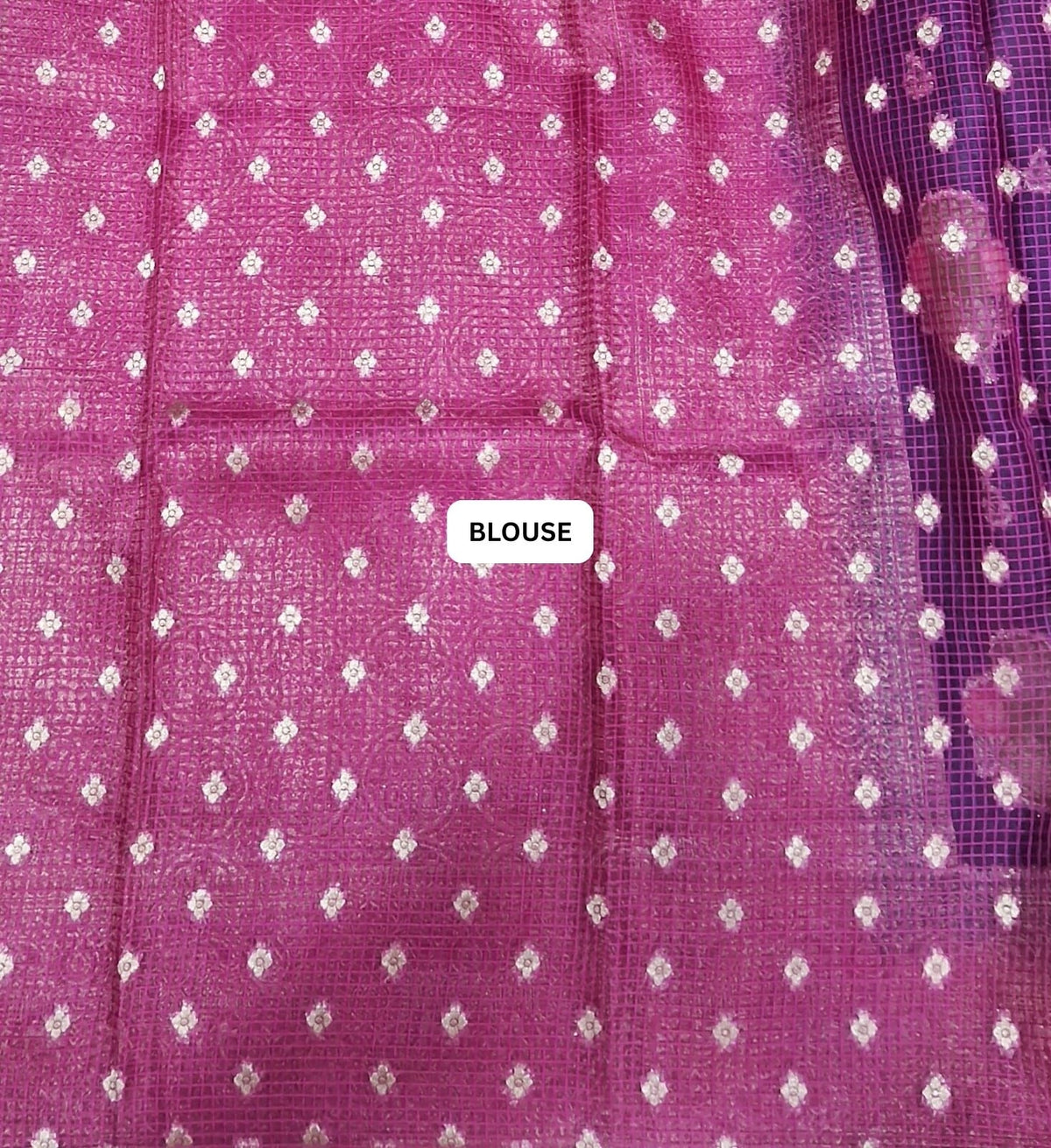 Elegant Navy Blue Kota blouse