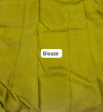 Leaf Green Silk Kota Saree Blouse