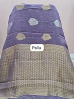 Light Lavender Silk Kota Saree Pallu