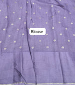 Light Lavender Silk Kota Saree Blouse