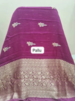 Magenta Pink Silk Kota Saree Pallu