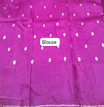 Magenta Pink Silk Kota Saree Blouse