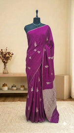 Magenta Pink Silk Kota Saree 