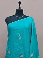 Sky Blue Silk Kota Saree 1