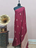 Maroon Silk Kota Saree 