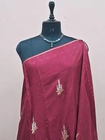 Maroon Silk Kota Saree  1