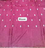 Maroon Silk Kota Saree Blouse