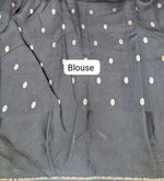 Black Silk Kota Saree Blouse