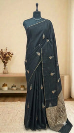 Black Silk Kota Saree