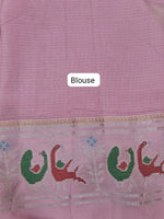 Rani Pink Silk Kota Saree Blouse