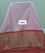 Baby Pink Silk Kota Saree Pallu