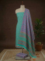 Rama Green cotton dress material