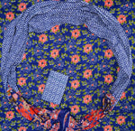 Deep blue cotton dress material