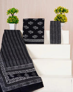 Black cotton dress material