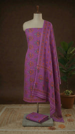 Buy Mauve Purple cotton dress material online 