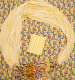Light yellow cotton dress material