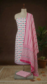 Shop Eternal White Soft Cotton dress material online at the best price  