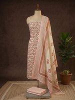 Cream Cotton Dress Material