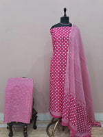 Rani Pink Cotton Dress Material 