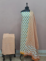 Light Sky Blue Cotton Dress Material