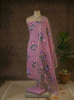 Onion Pink Cotton Dress Material