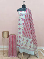 Slate Blue Cotton Dress Material