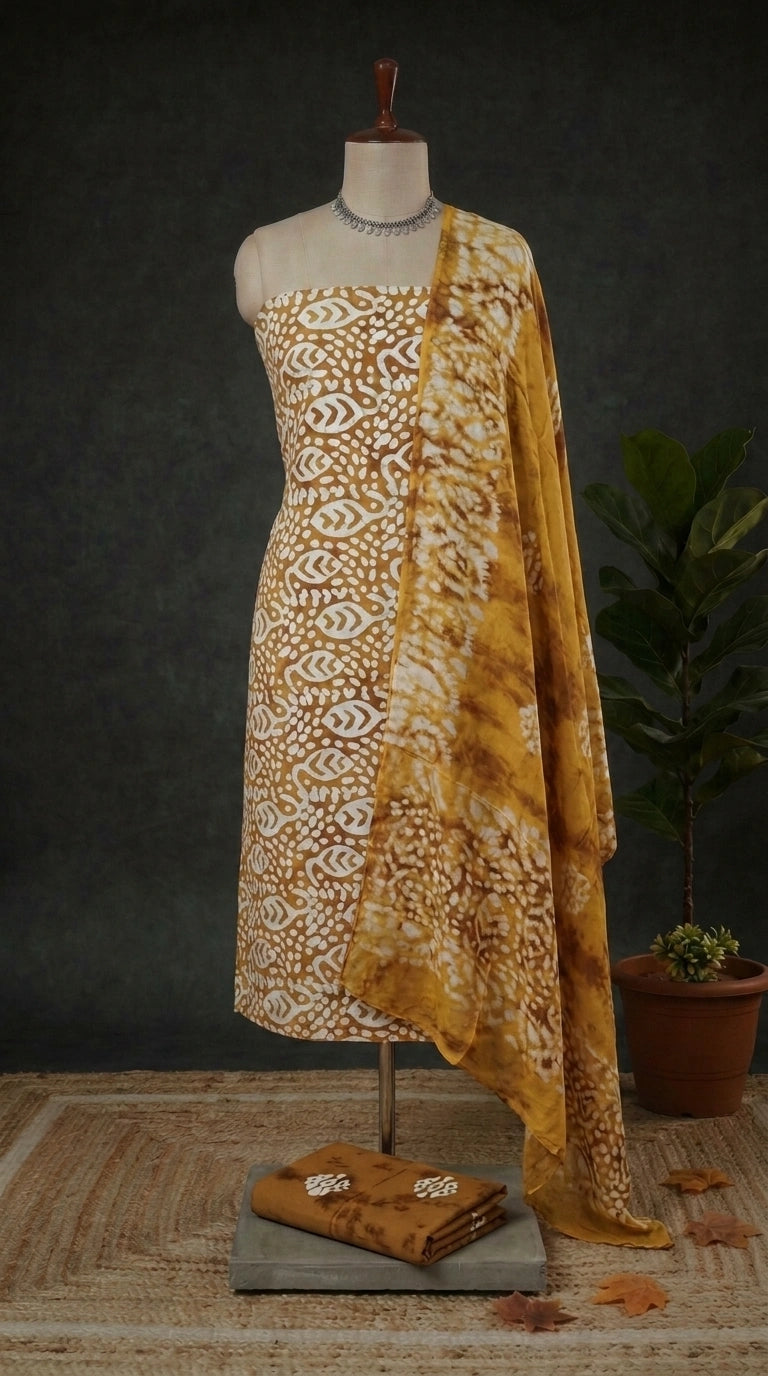 Dual Shade Cotton Dress Material