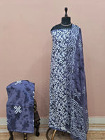 Purple Cotton Dress Material