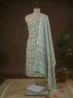 Cream Linen Cotton Dress Material