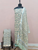 Cream Linen Cotton Dress Material