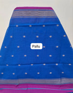 Rani Pink Semi Maheshwari Silk Saree pallu