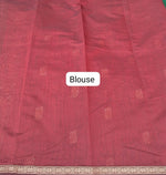 Bottle Green Semi Maheshwari Silk Cotton Saree Blouse