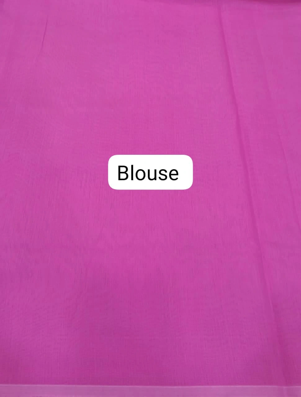 Baby Pink Semi Maheshwari Silk Cotton Saree blouse