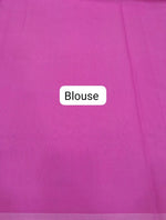 Baby Pink Semi Maheshwari Silk Cotton Saree blouse