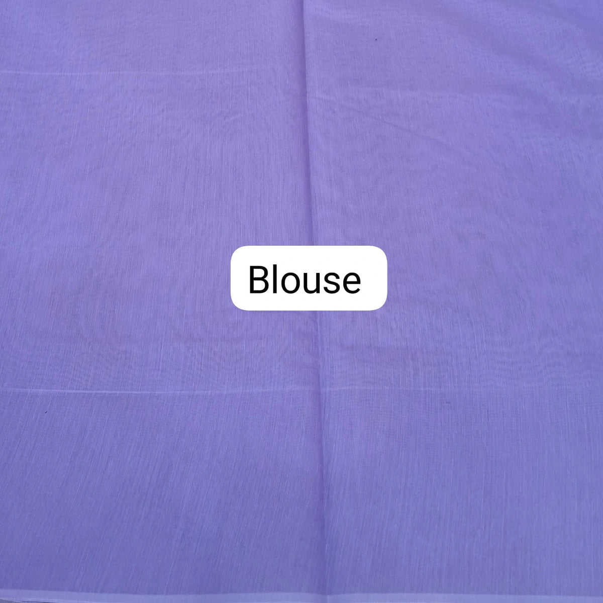 Light Purple Semi Maheshwari Silk Cotton Saree Blouse