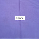 Light Purple Semi Maheshwari Silk Cotton Saree Blouse