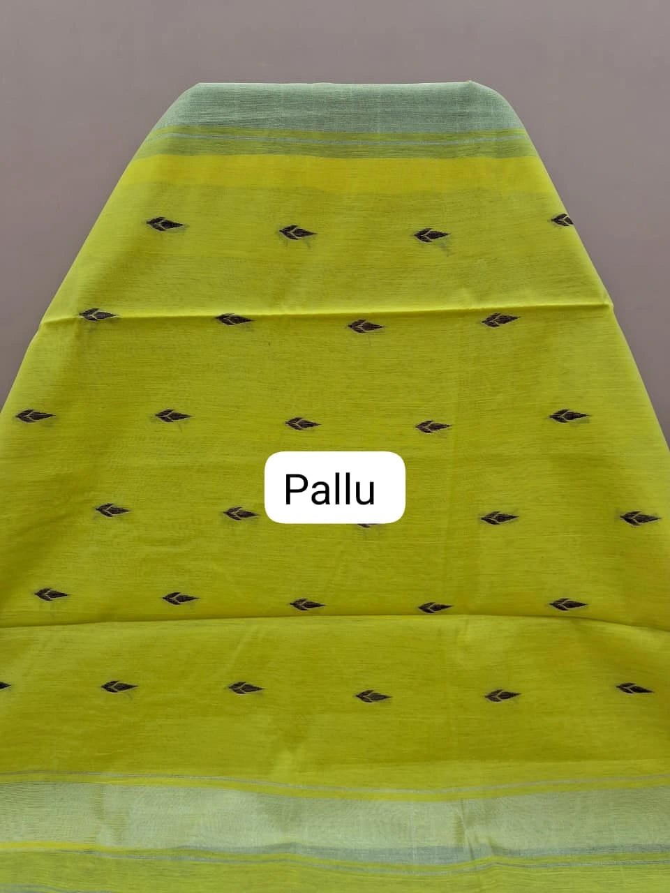 Purple Semi Maheshwari Silk Cotton Saree Pallu